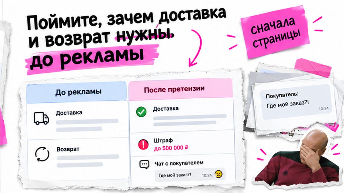 Сравнение: магазин без страниц доставки и возврата против претензии покупателя