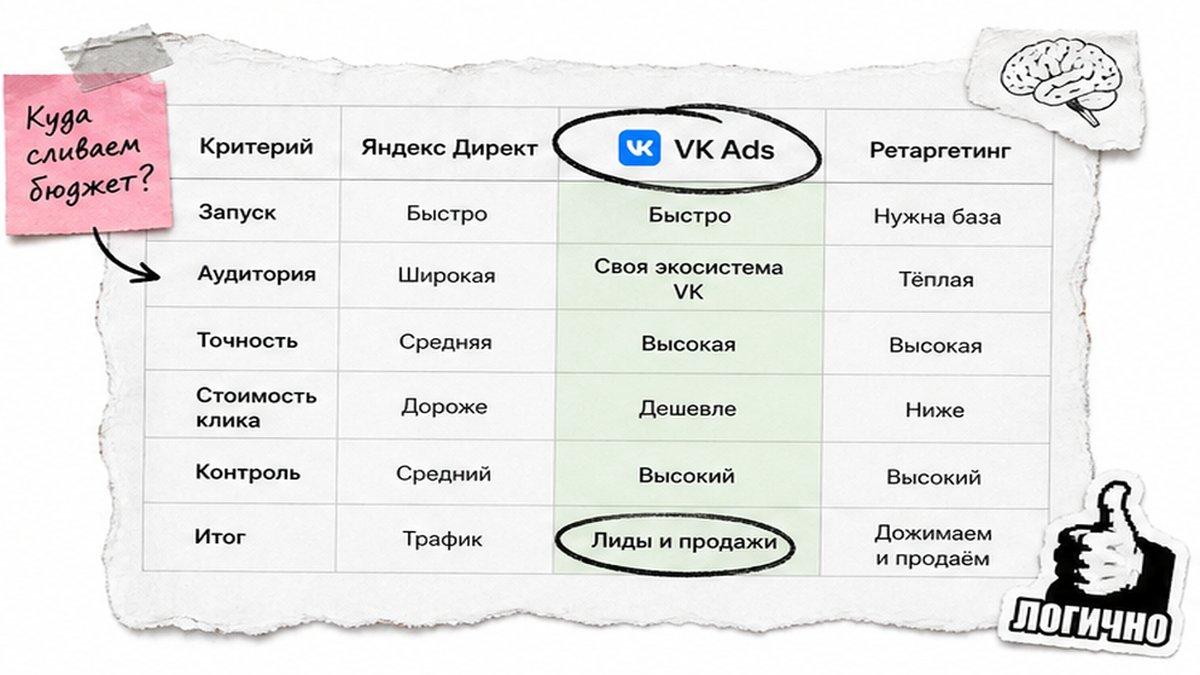 Сравнение VK Рекламы и Яндекс Директа для малого бизнеса