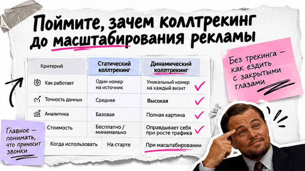Схема: звонки в Метрике без источника - слив бюджета на рекламу