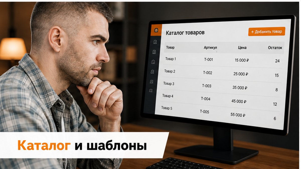 Каталог товаров и цен для автоматических счетов