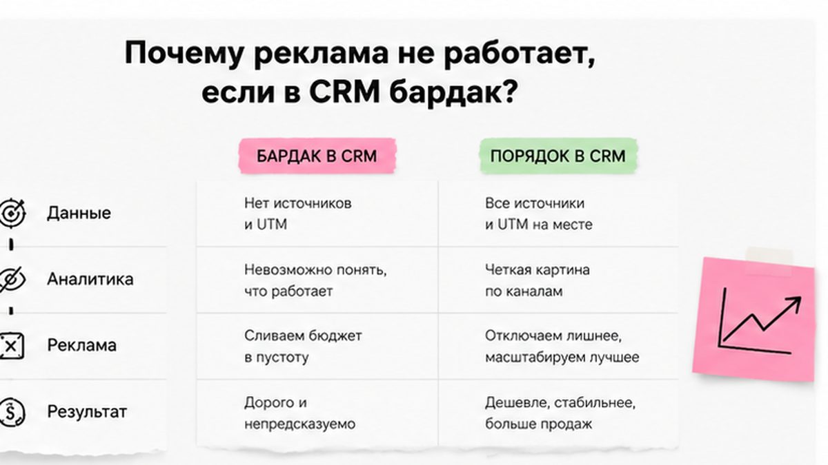 Сравнительная таблица / UI-мокап: Почему реклама 