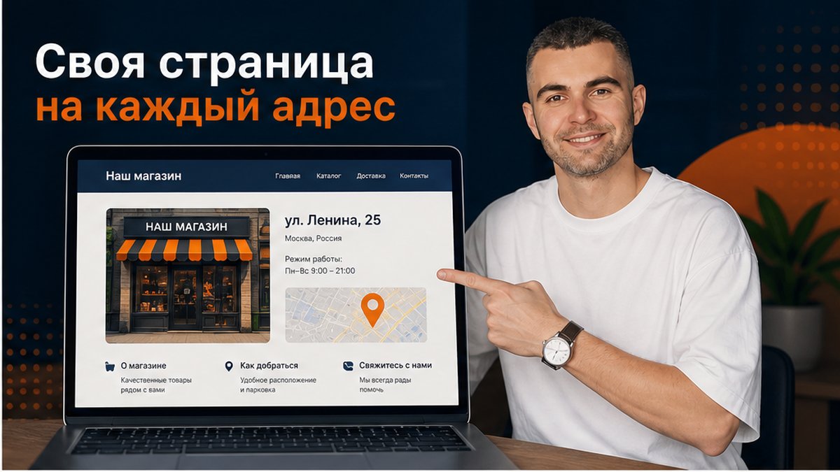 Своя страница на каждый адрес филиала