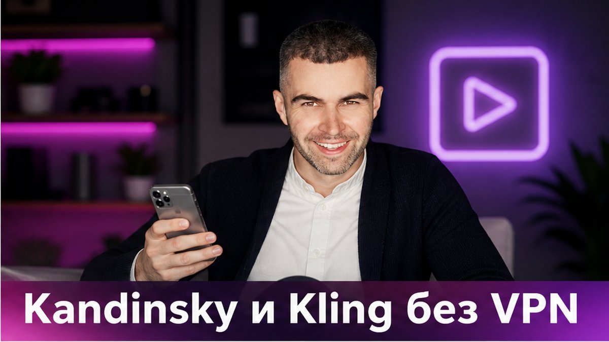 Kandinsky и Kling для генерации видео без VPN