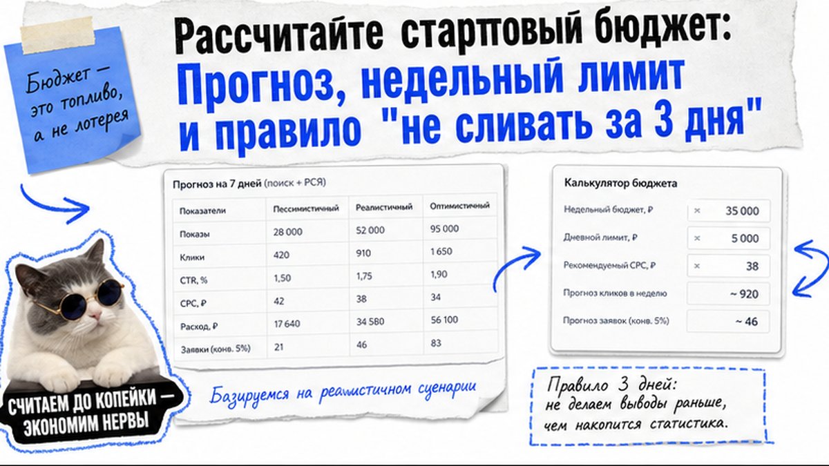 Калькулятор бюджета Директа с надбавкой НДС 22%